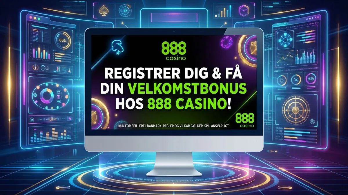 Registrering med bonus hos 888 Casino